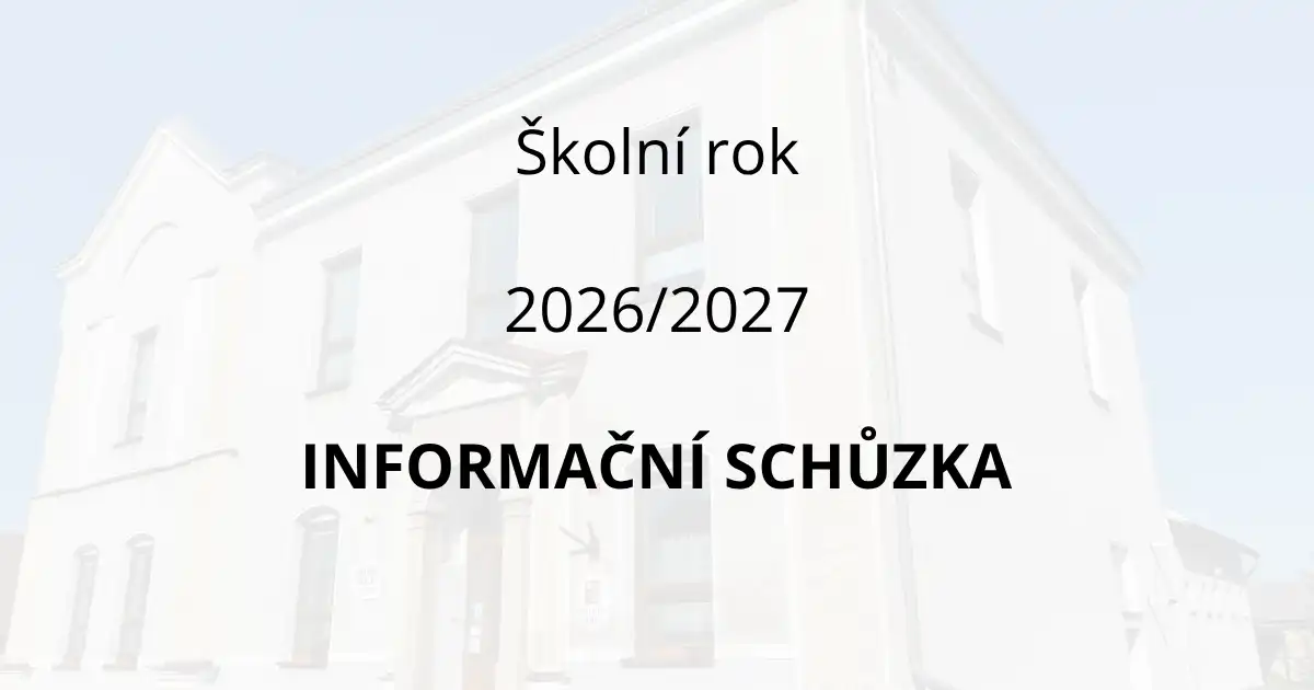 Schůzka před zahájením školního roku 2026-2027